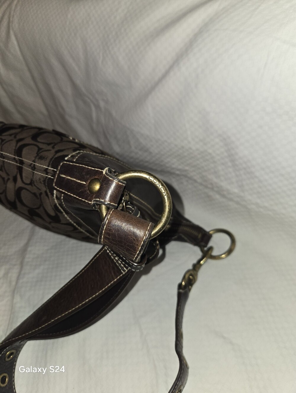 VINTAGE COACH Brown  BAG - Picture 15 of 17